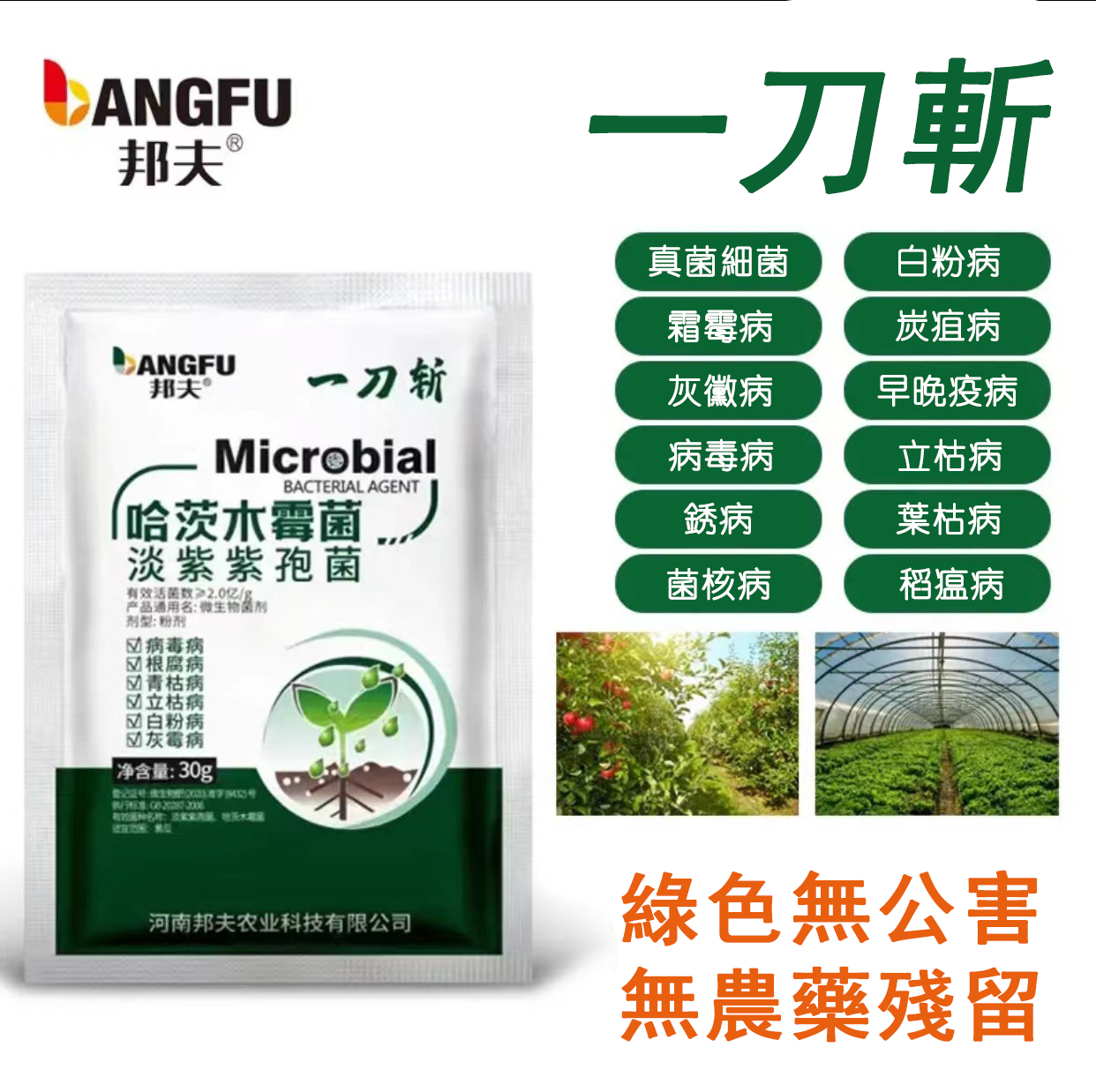 【邦夫一刀斩】哈茨木霉微生物菌剂菌淡紫紫孢菌真细抗重茬蔬菜肥