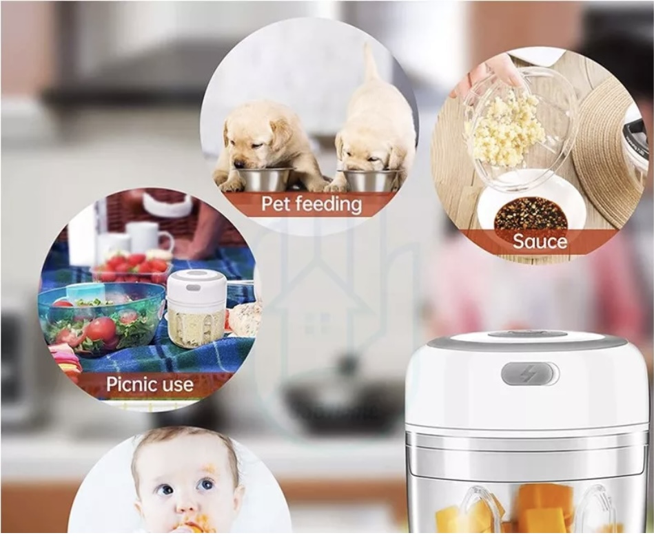 切菜绞肉机 多功能电动小型碎菜+搅拌器+蒜蓉料理机 ,  你身边的料理王！