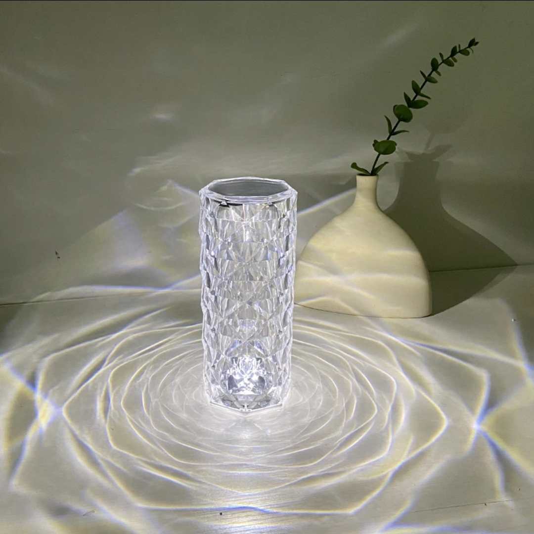 玫瑰水晶燈 熱銷中！【光影美學 西班牙ins風水晶燈】玫瑰水晶燈 拍照氛圍燈 浪漫小夜燈 放書桌，宿舍，床頭，飄窗······整個房間氛圍感滿滿！